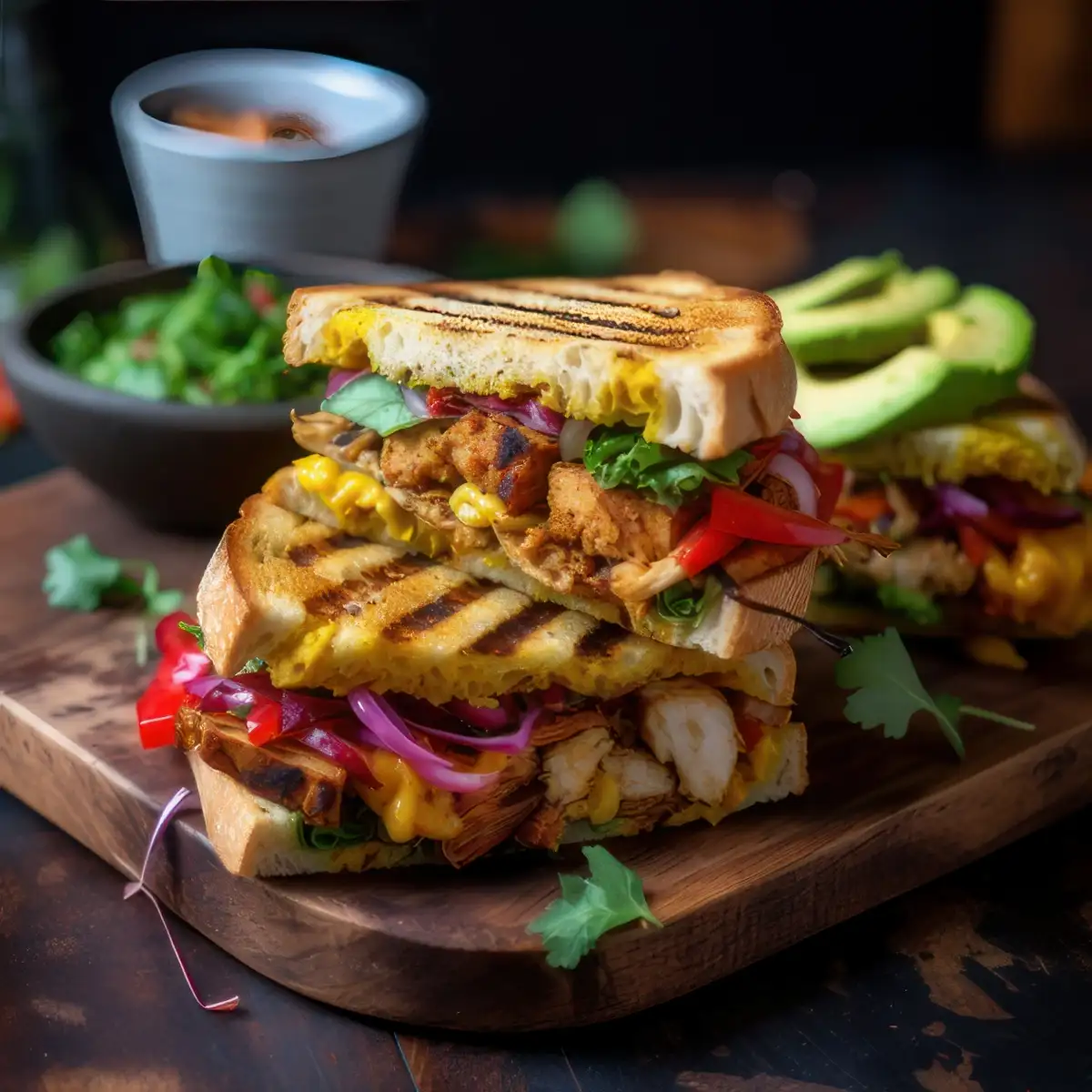 Panini Poulet Curry